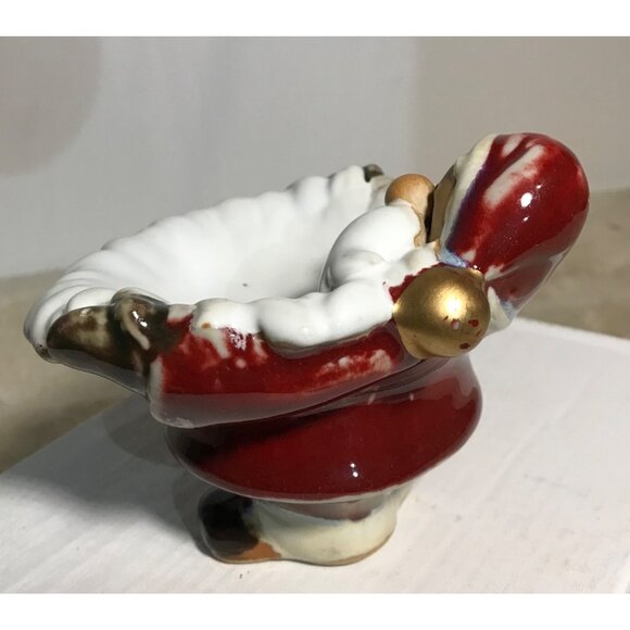 Santa Claus Candy Dish Soap Holder Figurine Christmas Decor Festive - Picture 4 of 8